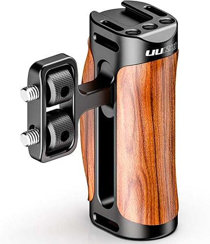 Espejo para selfie con zapata fría para cámara + empuñadura lateral para cámara