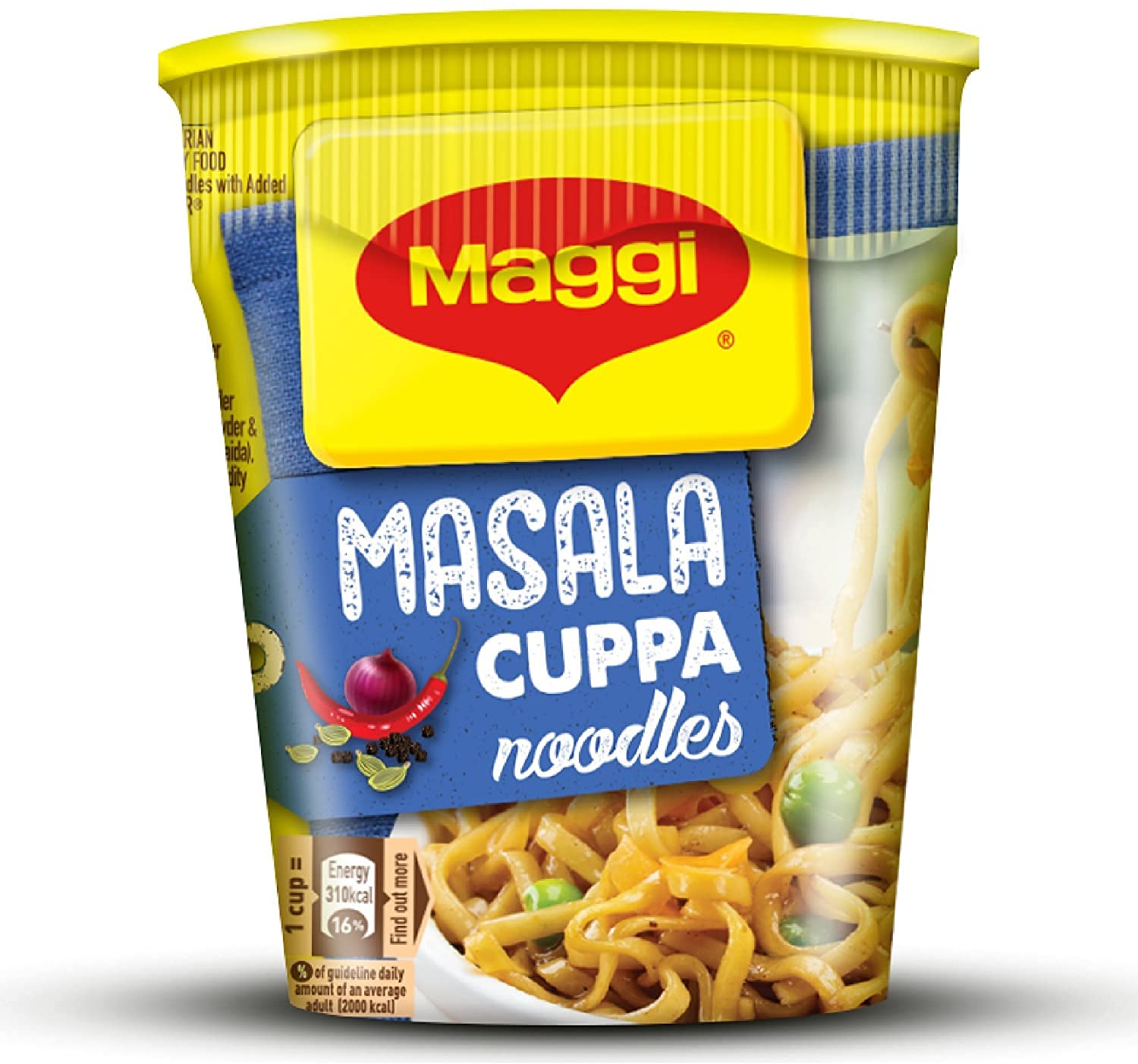 MAGGI MASALA NOODLES CUPPA 70GM 50/- CPCP NESTLE (8901058890709)