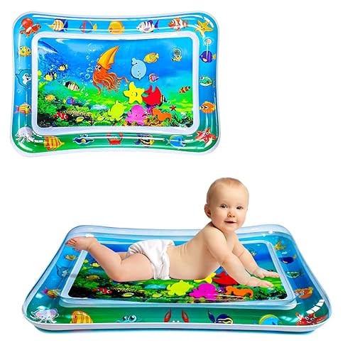 Miniatura 7 de Tapete de agua para bebés, tapete de agua para bebé, tapete de juego inflable, tapete de agua para bebés, juguetes para bebés, divertido centro de