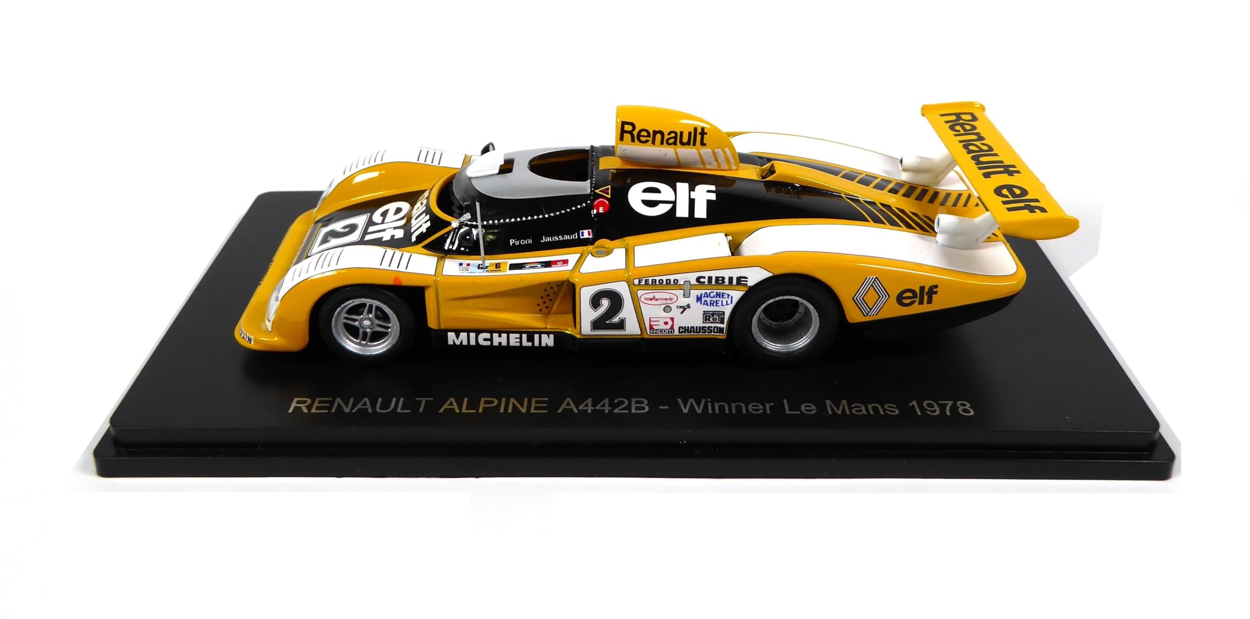Alpine A442 B Nr 2 Sieger 24h Le Mans 1978 Renault Sport Elf 1/18 Spark 18LM78