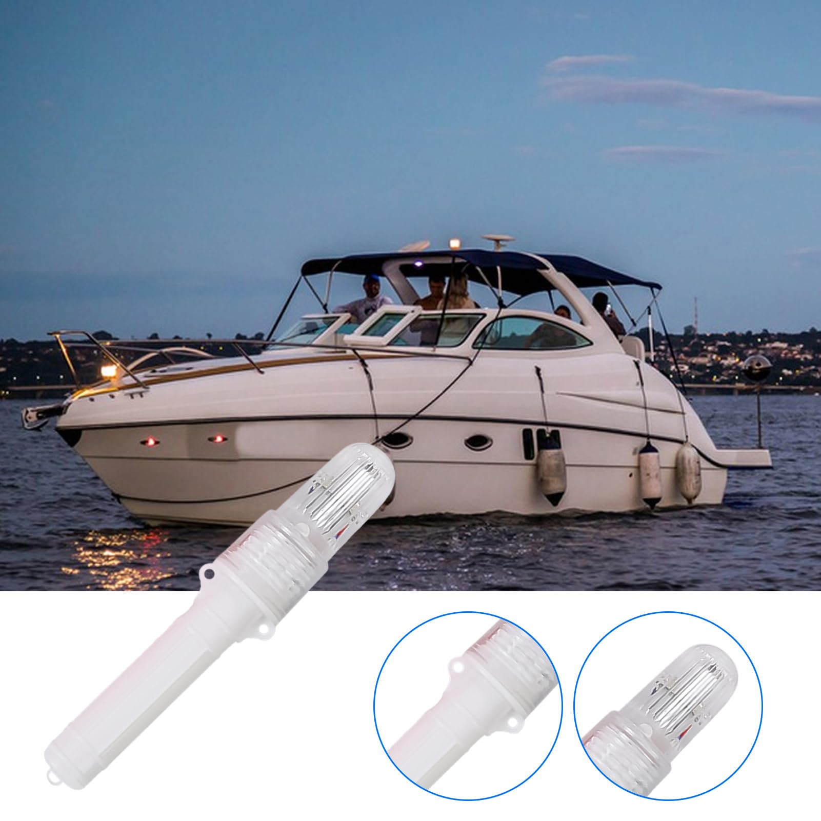 Fusée de détresse électronique pour bateau, fusées éclairantes à LED, fusées éclairantes marines, lampe de pêche, fusée électronique jour/nuit, kit de sécurité, marque de réseau contrôlée pour bateaux