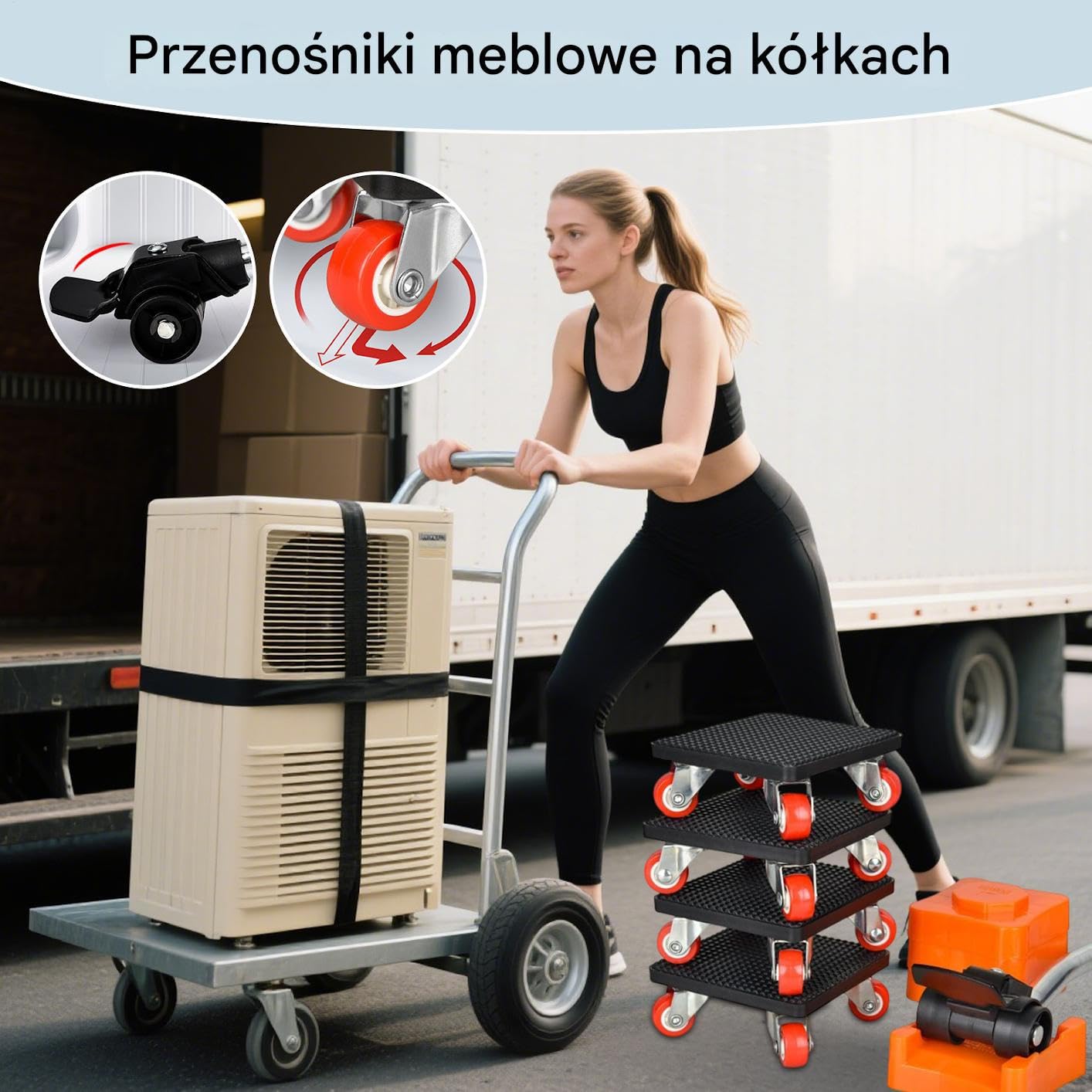 Podkładki Do Mebli Na Kółkach Wzmacniana Platforma Transportowa