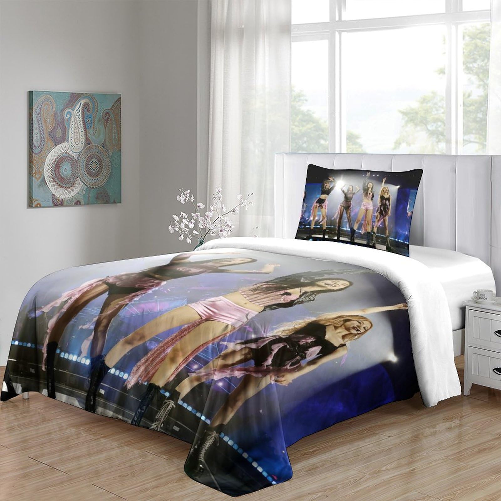JJFF 3ps Dekbedovertrekset BLACKPINK Bedding-K|260 * 220CM
