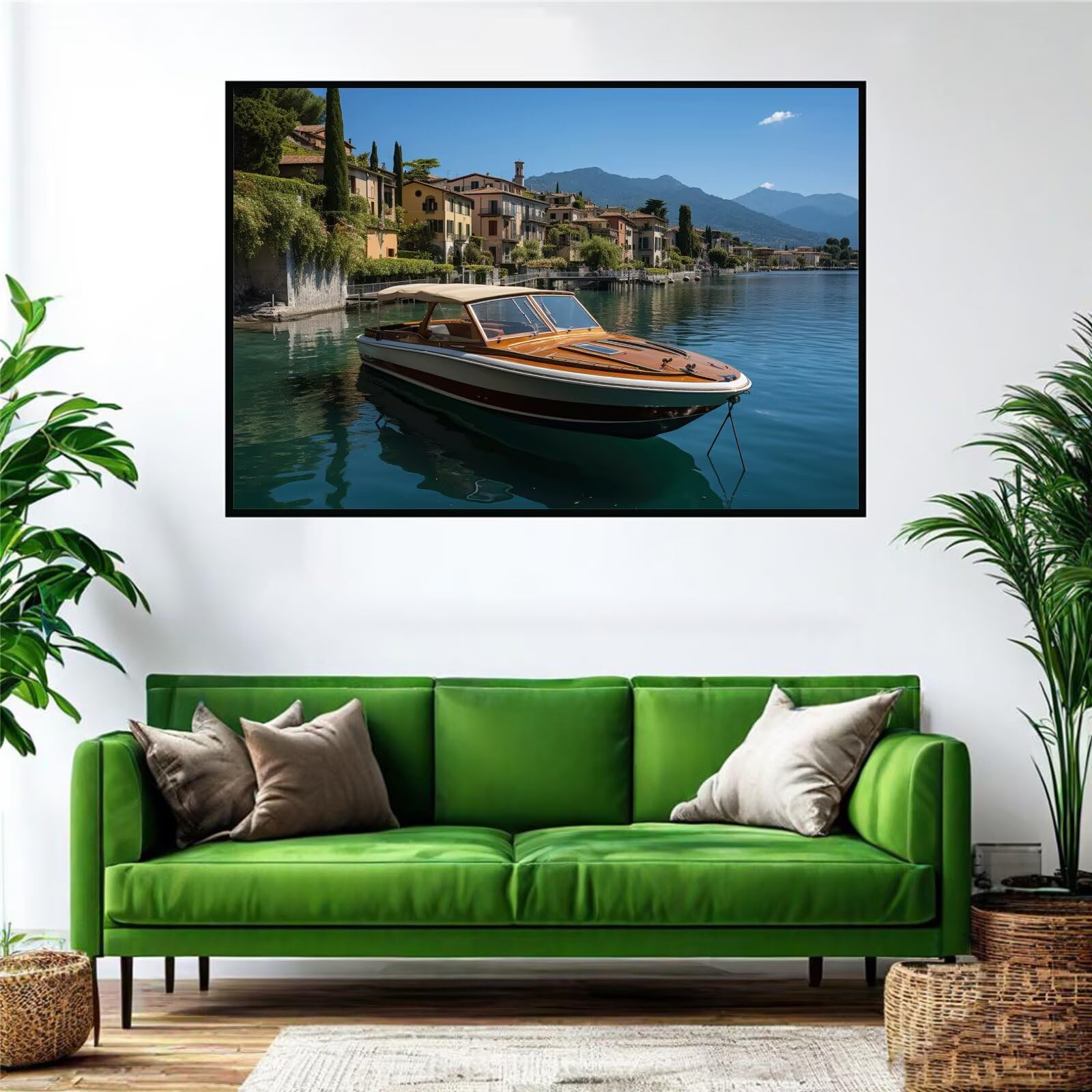 Bateau Puzzle 5000 Pieces Adultes Paysage Puzzles Classiques Panorama Bois Difficile Impossible Geant Jigsaw Jeu éducatif Défi Jouet pour Enfants et Adulte dès 14 Ans Cadeau Homme Femme Boxed P-419