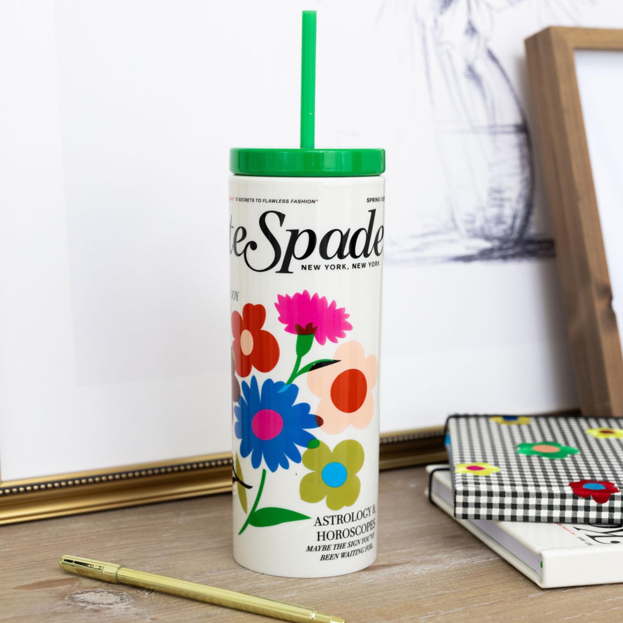 Amazon.com: kate spade new york Insulated Tumbler with Reusable