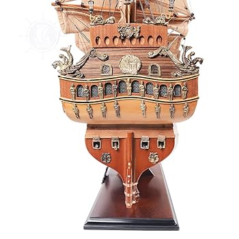 舟舟 Amazon.com: Old Modern Handicrafts Friesland 高桅船模型