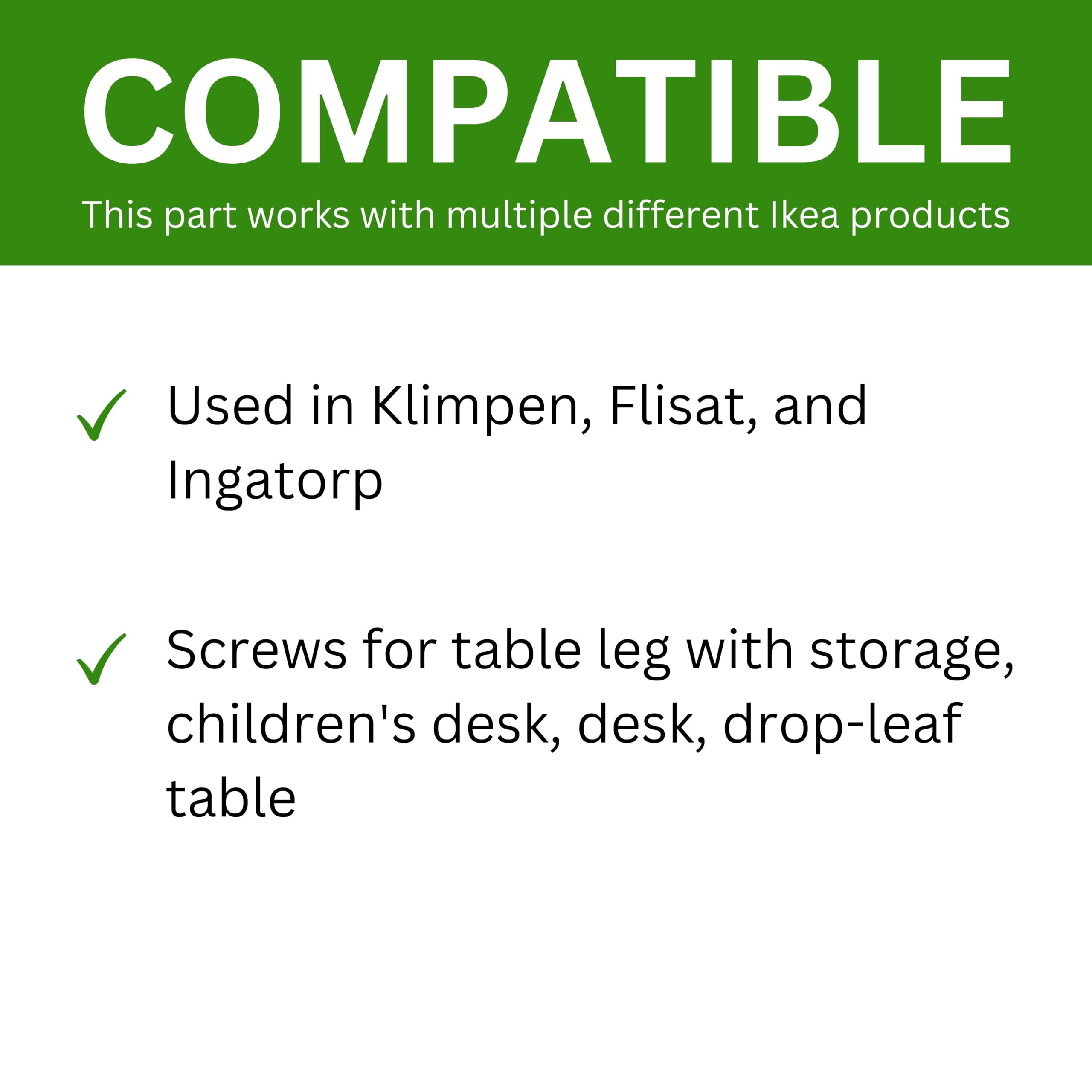 Spare Hardware Parts Replacement for IKEA Furniture Screw