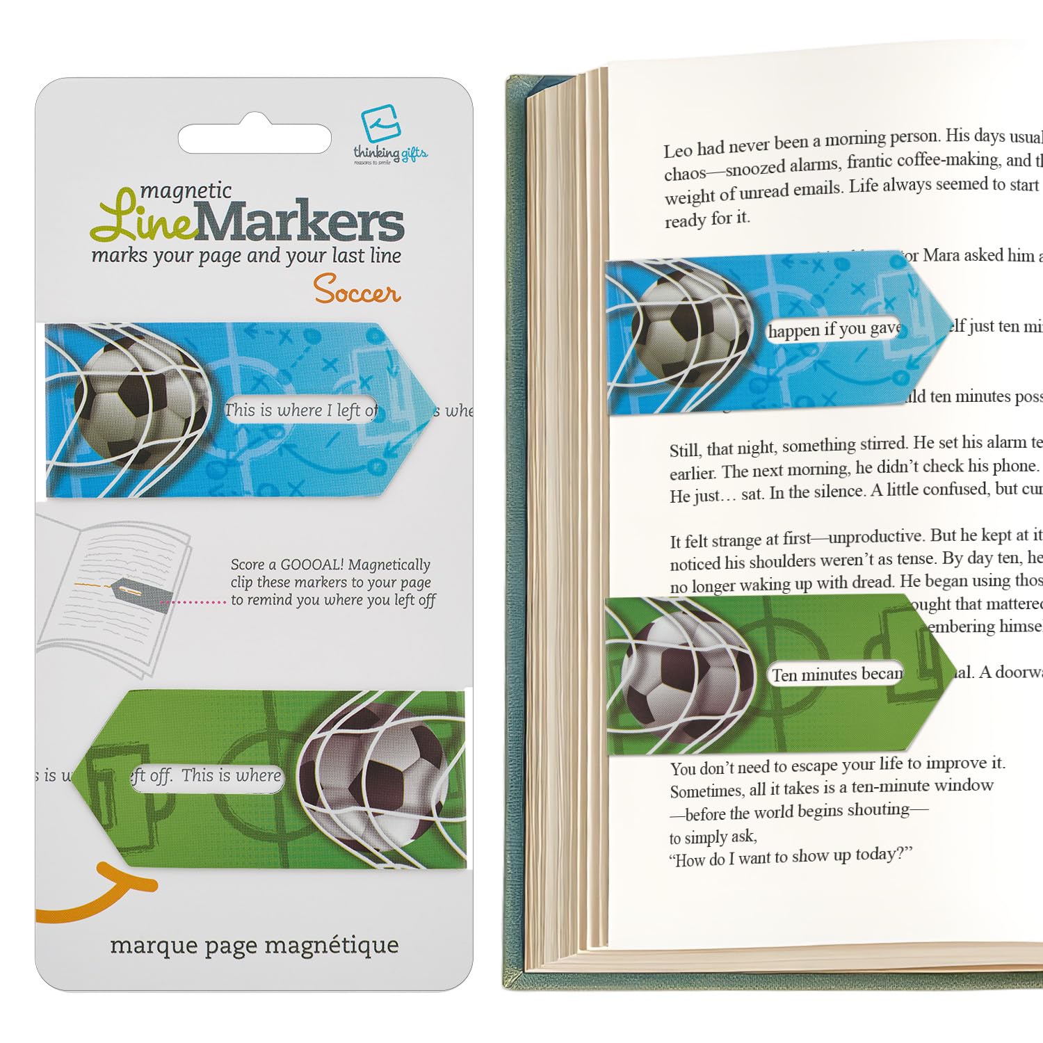 Linemarker Page Marker | Book Holder | Magnetic Bookmarks Set of 2 | Magnet Page Holder Clip for Reading | Book Marker | Gift Idea for Readers, Book Lovers