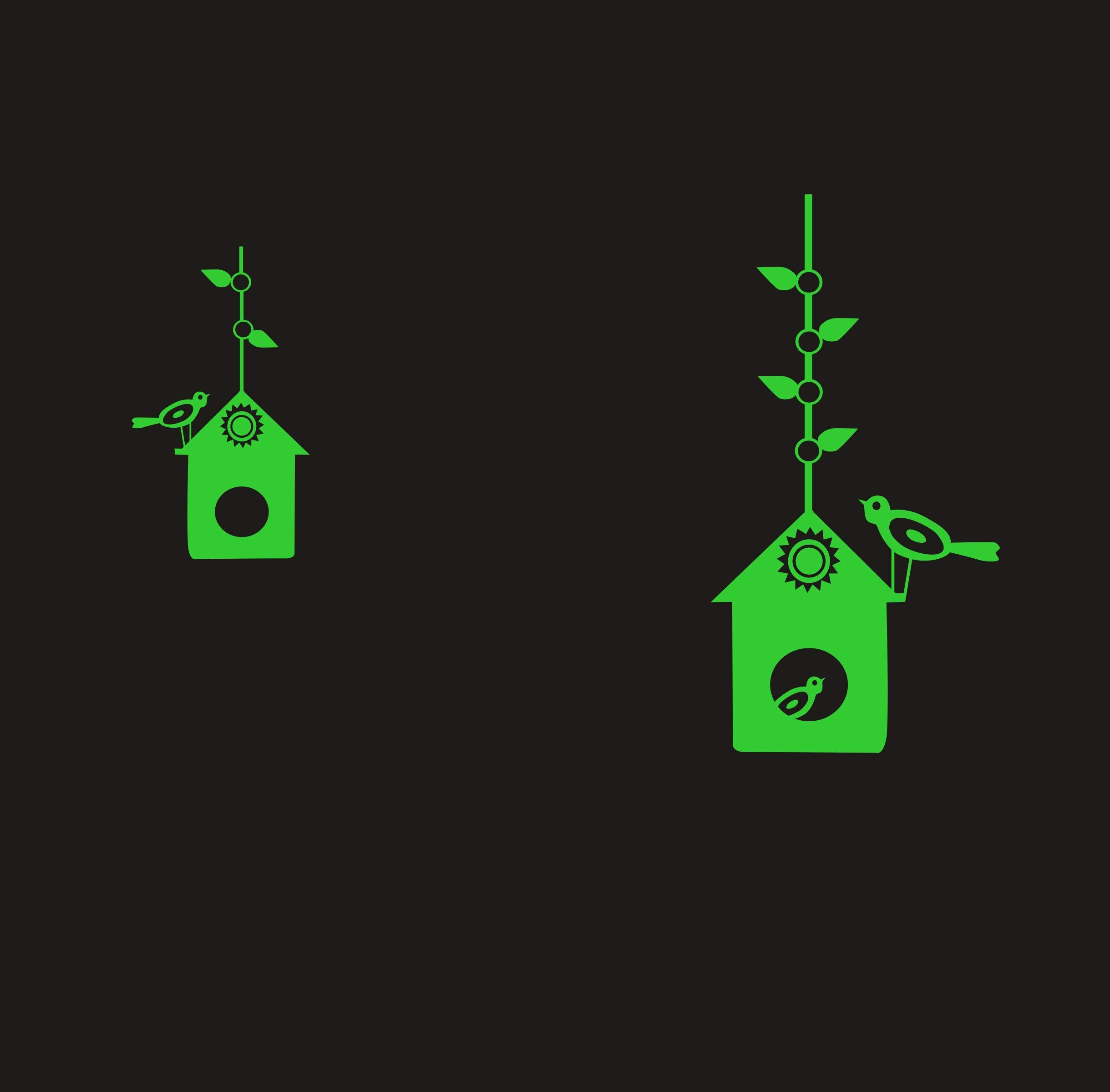 DreamKraft Monk wish Green Glow in Dark Radium Bird House Wall Sticker (79x43 CM) (B09ZV7NBQ2) Amazon Price History, Amazon Price Tracker