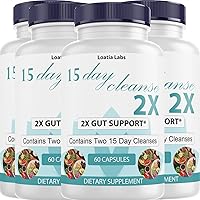 Vista 6 de 15 Day Cleanse 2X - Soporte doble intestinal y de colon - Desintoxicación avanzada de limpieza intestinal para mujeres y hombres con alfalfa