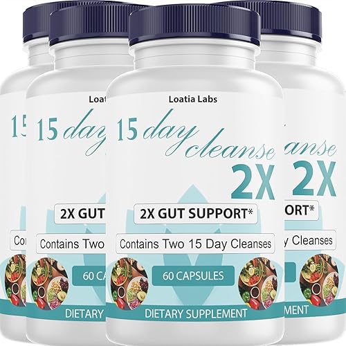 Miniatura 6 de 15 Day Cleanse 2X - Soporte doble intestinal y de colon - Desintoxicación avanzada de limpieza intestinal para mujeres y hombres con alfalfa,