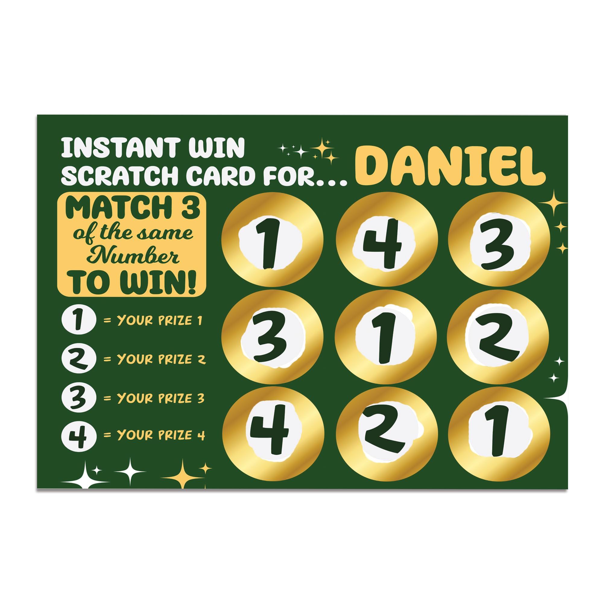 RED OCEAN Personalised Custom Scratch Card Reveal Gift For Him, Birthday Christmas Card For Men, Personalised Scratch Card Gift For Son Brother Dad Grandad Uncle, Novelty Gifts For Him