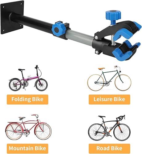 Miniatura 6 de Soporte de pared para reparación de bicicletas, soporte de mantenimiento de bicicletas, soporte de trabajo para bicicleta, altura ajustable y