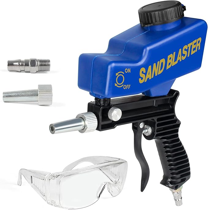 Sand Blaster Gun Kit,Portable Handy Sand Blasters,Sand
