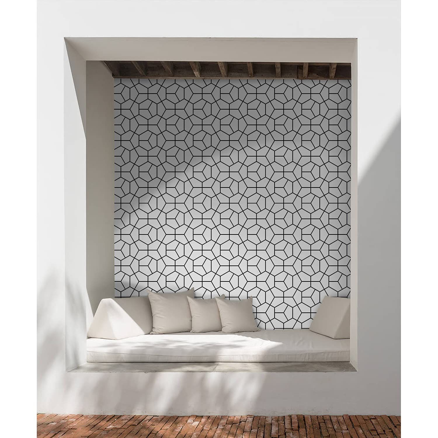 Papier peint latex Muralo à forme abstraite pour décoration murale grand format