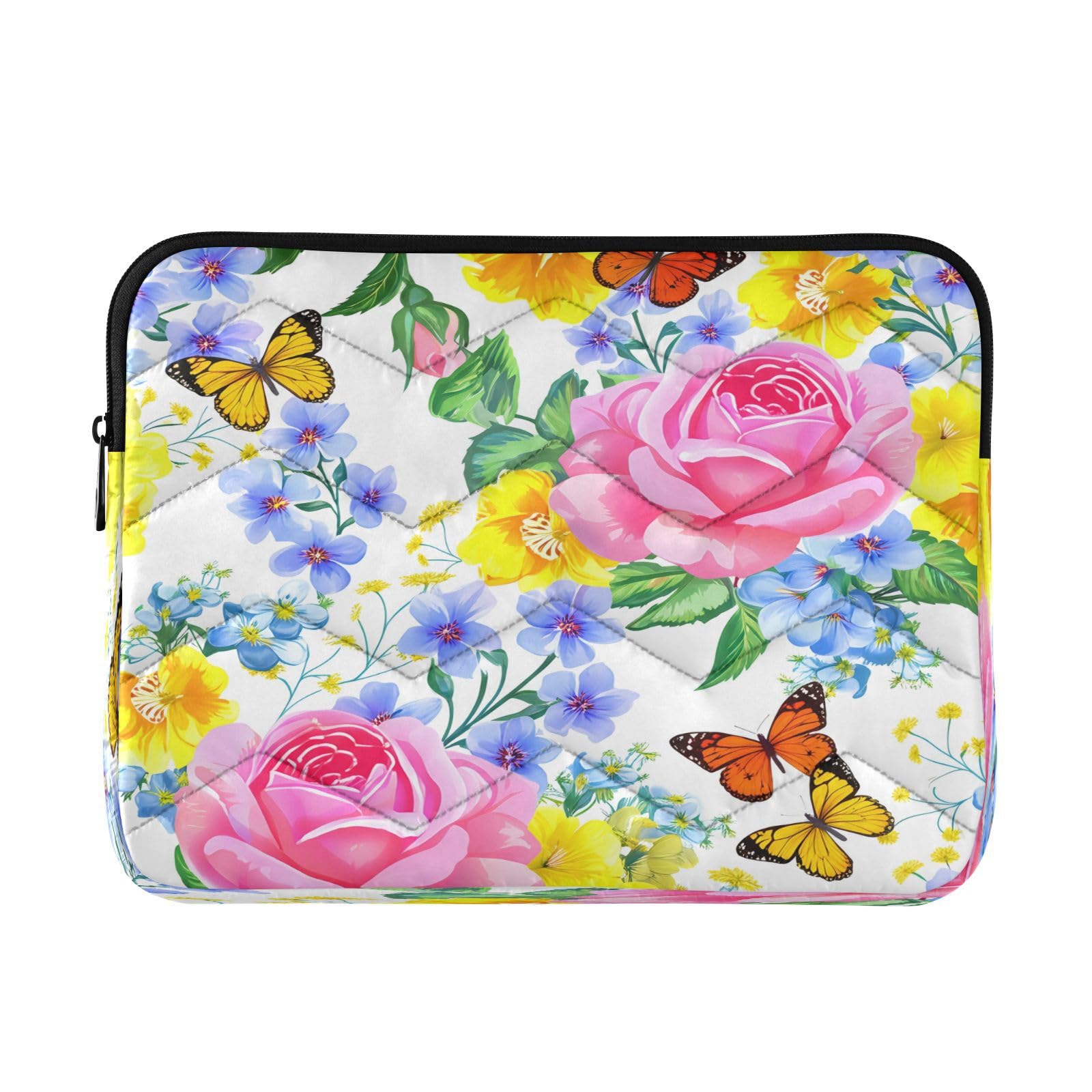 BOESI Doodle Colorful Flowers Laptop Inner Bag, Laptop Case, Computer Sleeve, Lightweight and Easy to Carry, Suitable for 13-14inch Laptops