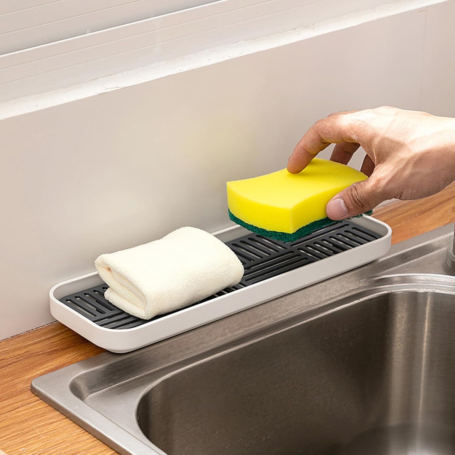 FavoThings Kitchen Sink Organizer with Drain Pan