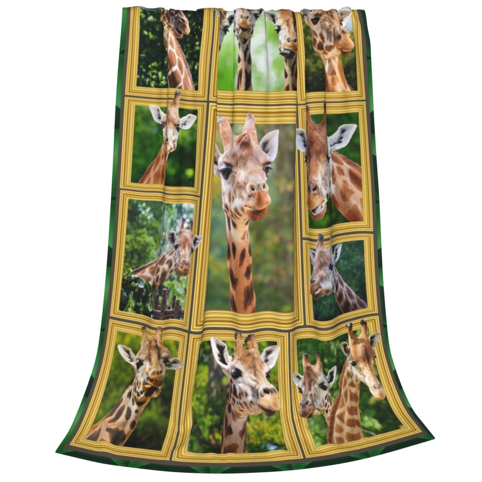Giraffe Print Blanket - Super Soft Flannel Throw For Kids & Adults | Multiple Sizes 30x40 To 90x120