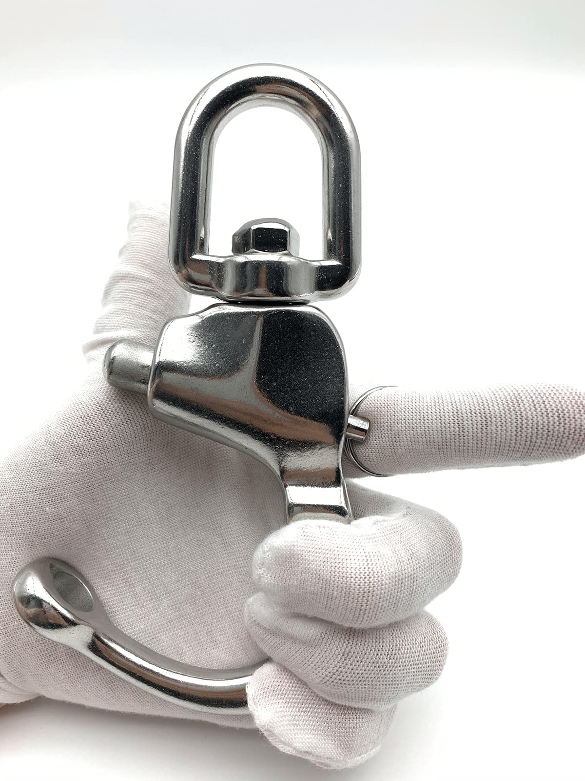QIANJIEER Large Swivel Eye Snap Shackle - 4.88