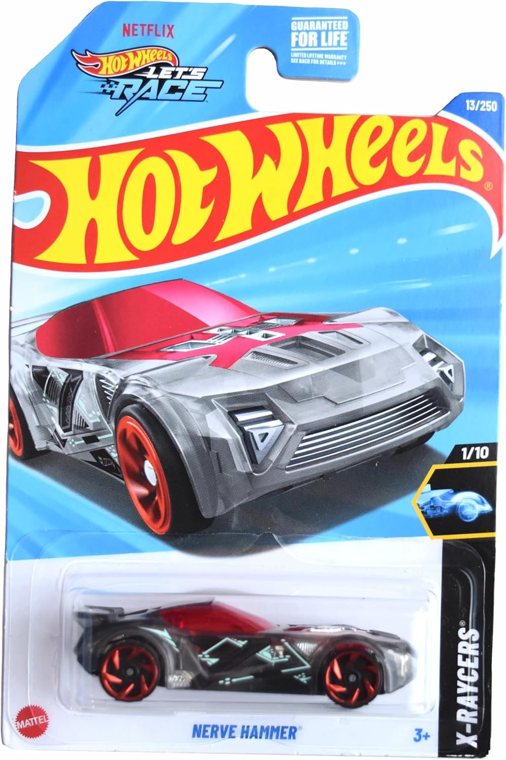 Amazon.com: Hot Wheels Nerve Hammer, X-Raycers 1/10 [Clear] 13/250