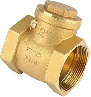 Check Valve, BSP 2 inch Check Valve DN50 Internal Thread Brass Check Valve 232PSI Prevent Water backflow 2 "Horizontal Check Valve DN50 for Water