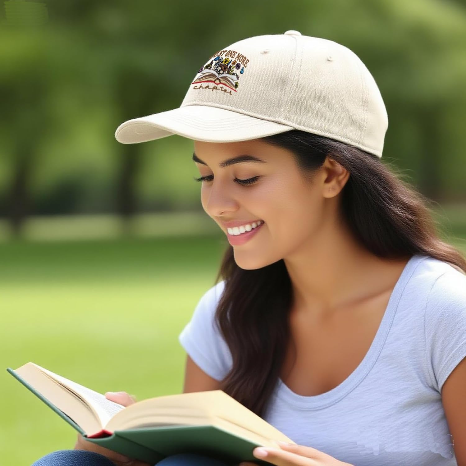 Embroidered Hat for Women Men Gifts, Adjustable Soft Breathable Baseball Cap for Birthday Christmas - Image 4