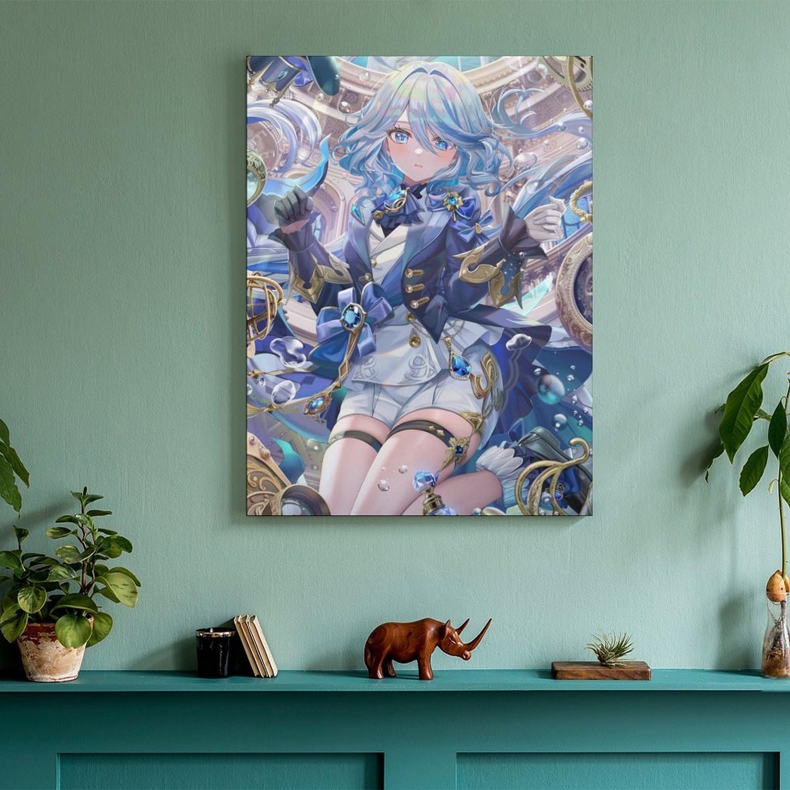 原神　フリーナ　キャンパス壁アート(額縁付き) 原神フリーナキャンパス壁アート(額縁付き)
