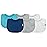 Green Sprouts Stay-dry Milk Catcher Bibs (6 Pack) | Collar absorbs milk to prevent rashes | Waterproof inner layer, Absorbent terry cotton, Machine washable, Navy - 6pk