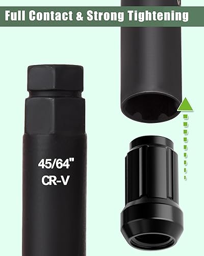 Miniatura 6 de glorider Juego de llaves de tuerca estriada de 8 piezas, juego de llaves de tuercas métricas SAE, enchufe universal para quitar fácilmente 5, 6, 7,