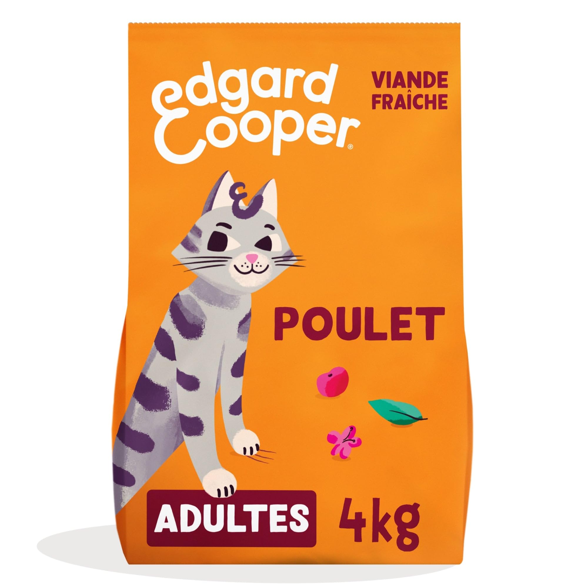 Edgard & Cooper Trockenfutter für sterilisierte Katzen Erwachsene (Huhn 4 kg), getreidefrei, frisches Fleisch, natürliches Futter, Eiweißtrockenfutter, ohne Zuckerzusatz