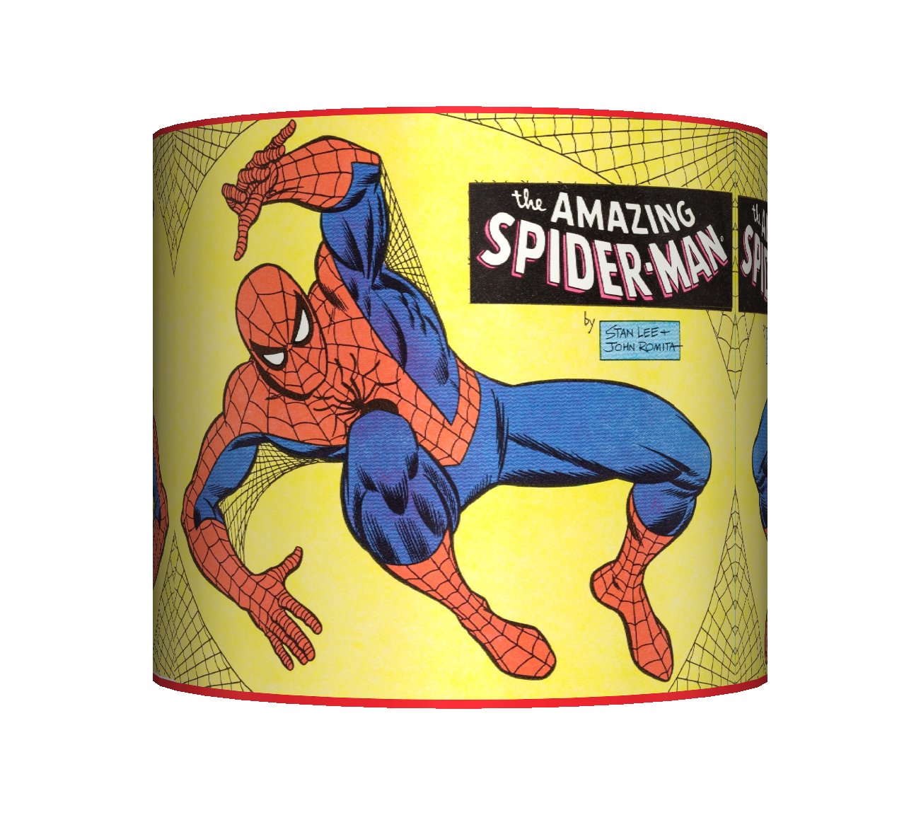 SPIDERMAN 2 CEILING LAMPSHADE ~ 10" DRUM ~ BOYS BEDROOM LAMP SHADE