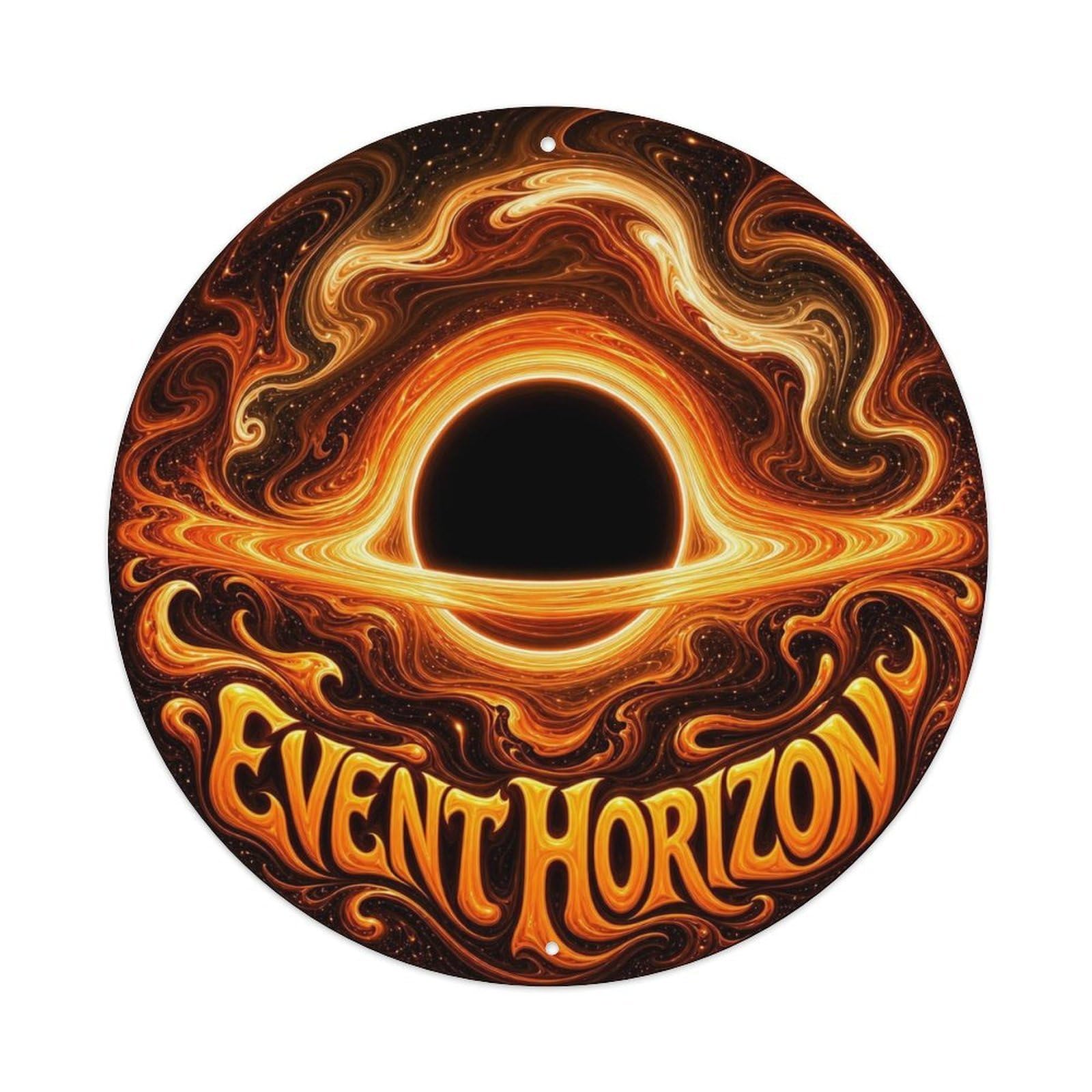 Space Age Relativity Black Hole Astral Universe Metal Tin Sign