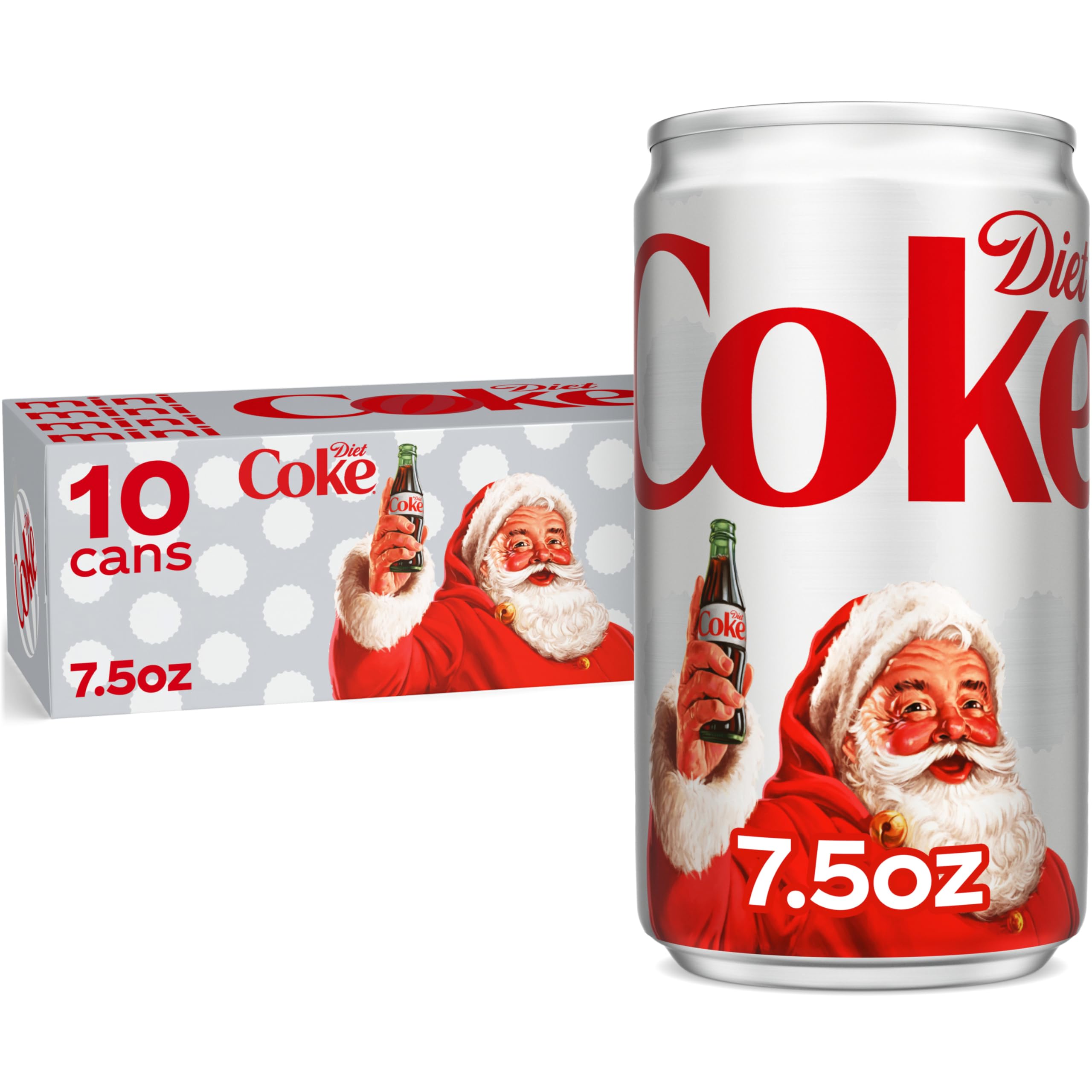 Sponsored Ad - Diet Coke Fridge Pack Diet Soda, 7.5 fl oz Cans, 10 Pack - Mini Soda Soft Drinks
