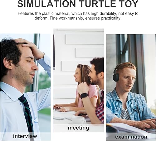 Miniatura 4 de DOITOOL 4 bolas suaves de tortuga para el estrés, juguetes para apretar, cabeza de tortuga de plástico, juguetes para aliviar la presión para