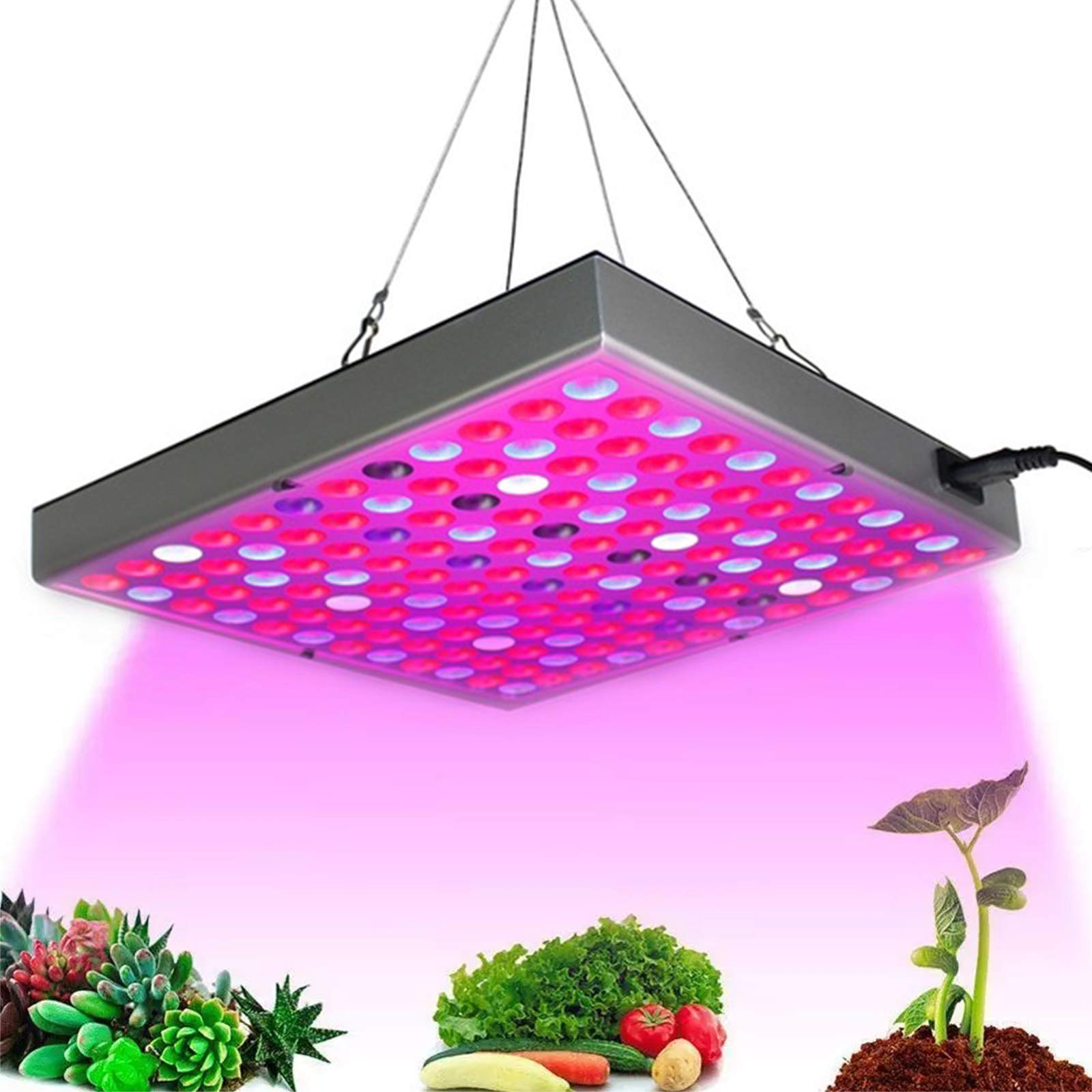 LED Grow Light Panel De Espectro Completo Plantas De Interior Luces De Cultivo Lámpara De Planta con IR Y UV Rojo Blanco Azul Luces De Planta LED para Hidroponía Invernadero Plántula Vegetal