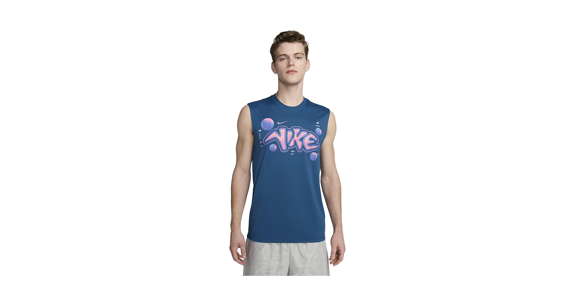 Amazon.com: Nike Men's Dri-FIT Sleeveless Basketball T-Shirt