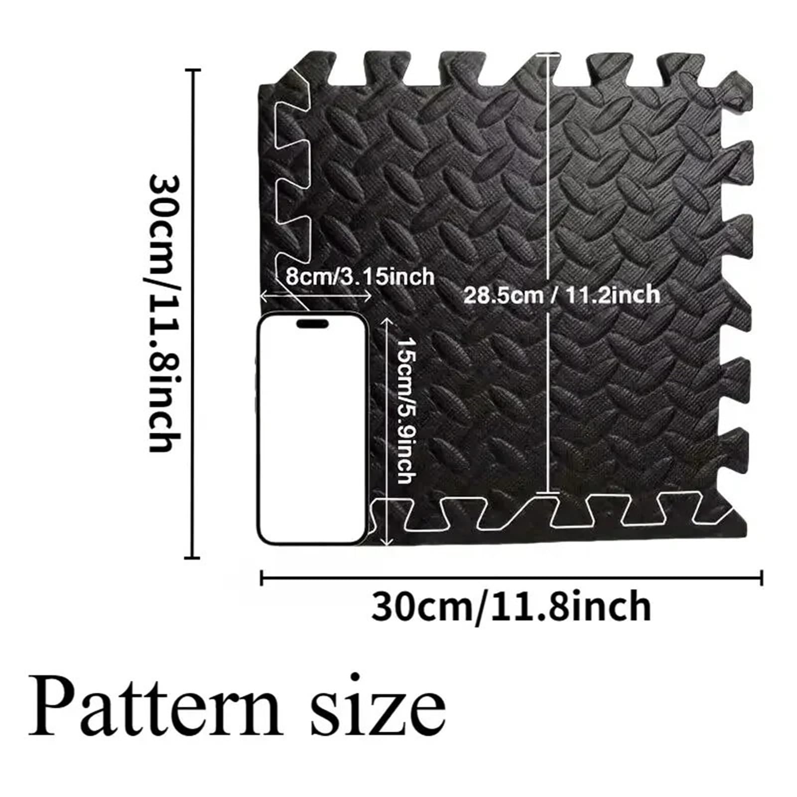 Tappeto Da Fitness A Puzzle Tappetini puzzle EVA 30x30x2,5 cm Piastrelle antiscivolo 6/8/12 pezzi for soggiorno domestico