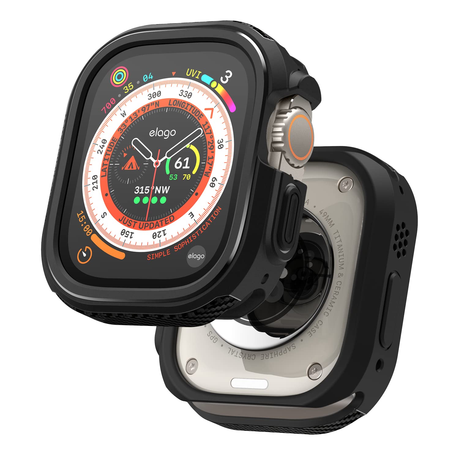 Amazon.co.jp: 【elago】 Apple Watch Ultra 3 2 1 49 mm 対応
