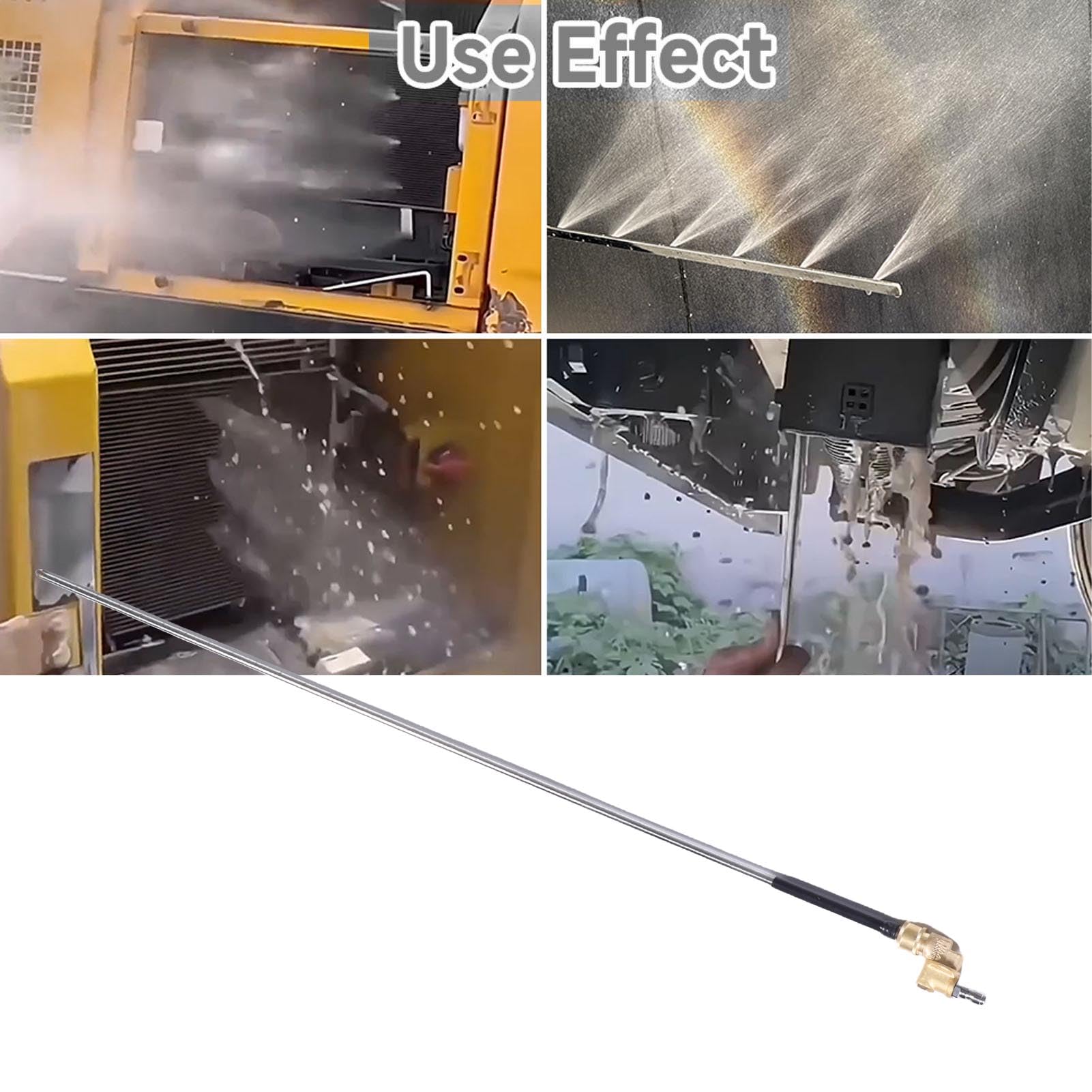 Yctze 38 -calowa Różdżka Czyszcząca Chłodnicy 4500Psi ze Stali Nierdzewnej Czyszczenie Chłodnicy z 5 dyszą Podwójne Wodoodporne Pistolet do Ciosu do Ciężarówek Samochody