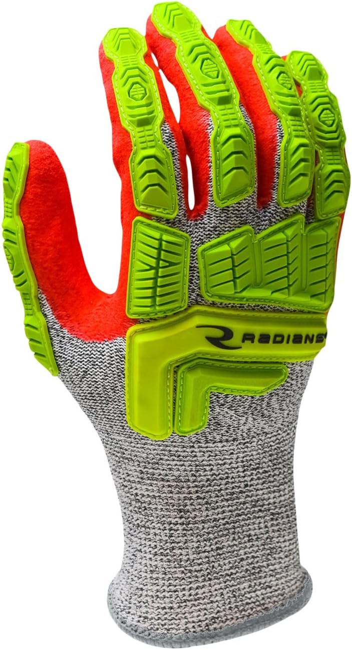Radians RWG603 Cut Protection Sandy Foam Nitrile Coated Glove, Cut Protection Level A5