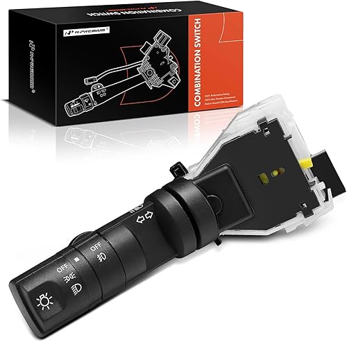 A-Premium Interruptor de señal de giro, interruptor de combinación de atenuador de faros compatible con Nissan Infiniti - 2003-2015 - Frontier