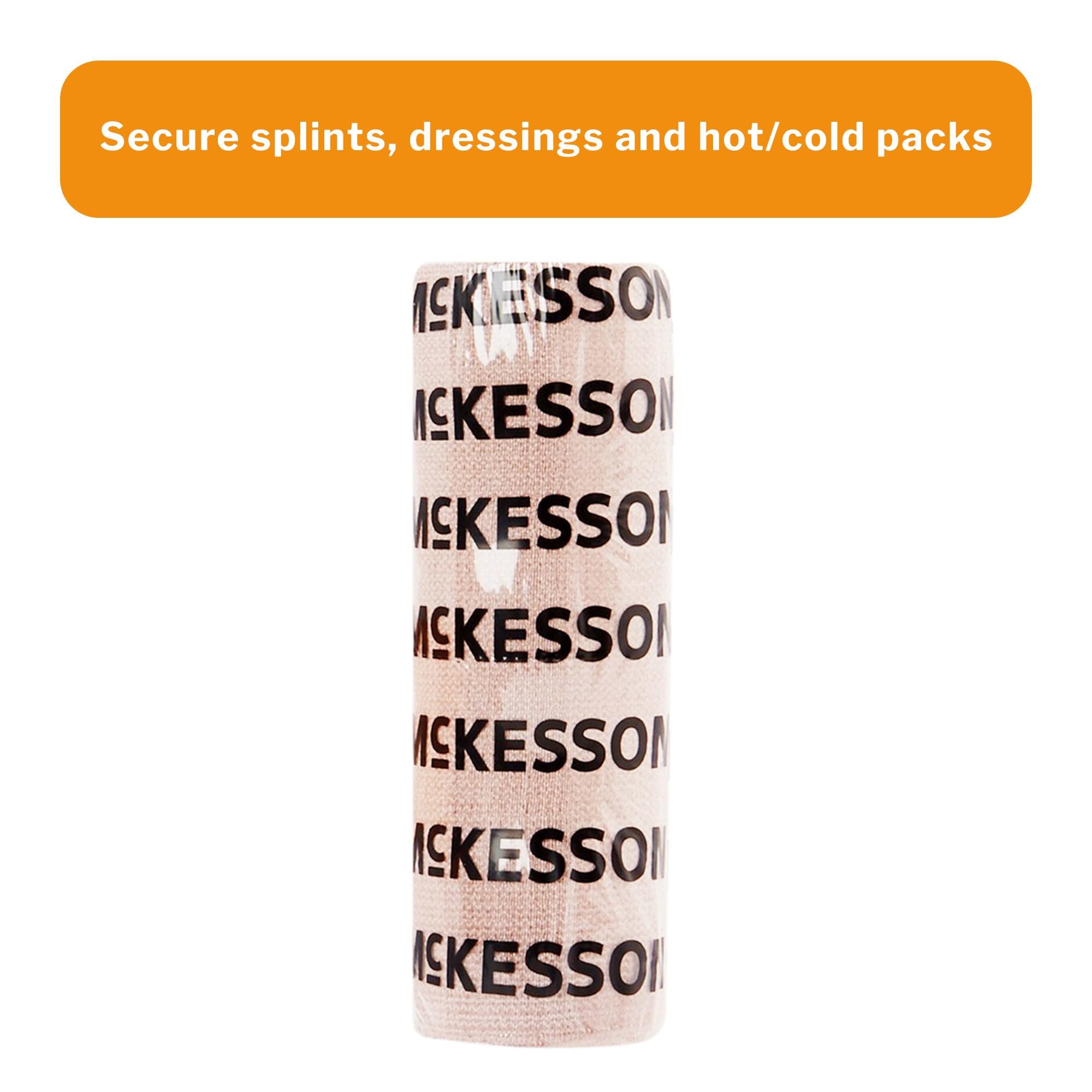 McKesson Elastische Bandage mit Klettverschluss, latexfreie Kompressionsbandage, 15,2 cm x 4,5 m, 10 Stück, 1 Packung