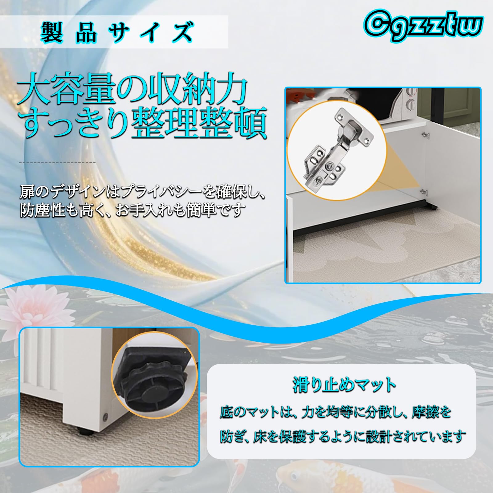 Amazon.co.jp: Cgzztw 65×40×80cm水槽台 魚 ラック 金魚 水槽 観葉植物