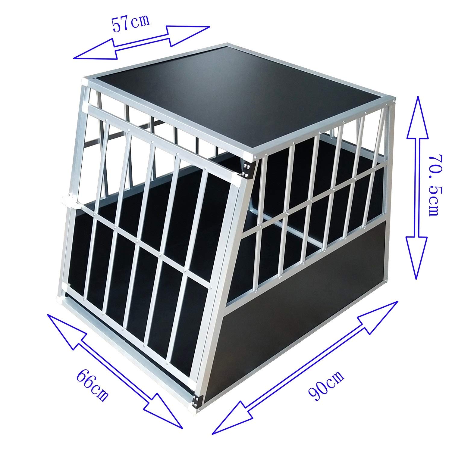 Merschbrock Trade GmbH Hundetransportbox M fürs Auto, Reisebox, Hundebox, Käfig, Transportbox