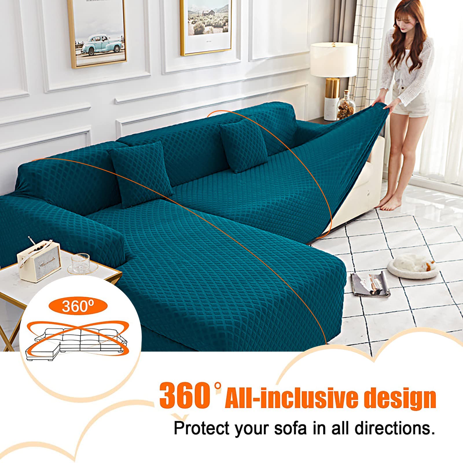 Corner Couch Slipcovers | U-Shape & L-Shape | Made for Durability