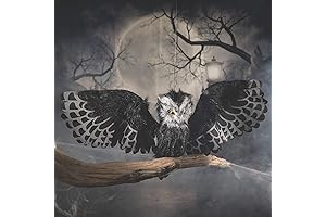 Animated Hanging Halloween Owl