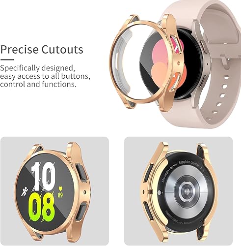 Miniatura 4 de RICHONE Paquete de 16 protectores de pantalla compatibles con Samsung Galaxy Watch 45FE de 1.575 pulgadas, carcasa flexible de poliuretano