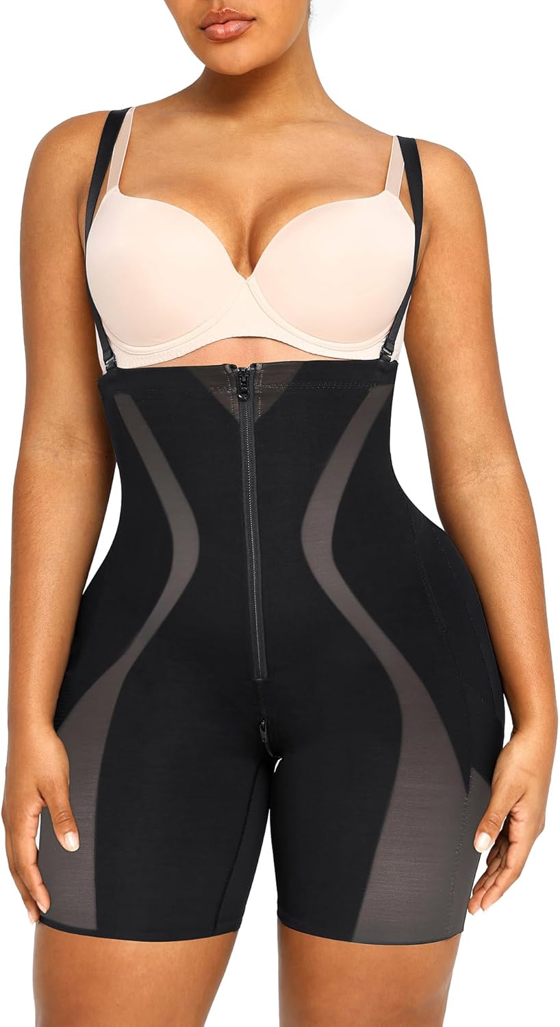 SHAPELLX Shapewear Tummy Control Womens High Waist Body Shaper Shorts Butt Lifting Shapewear Bodysuit Moldeadoras