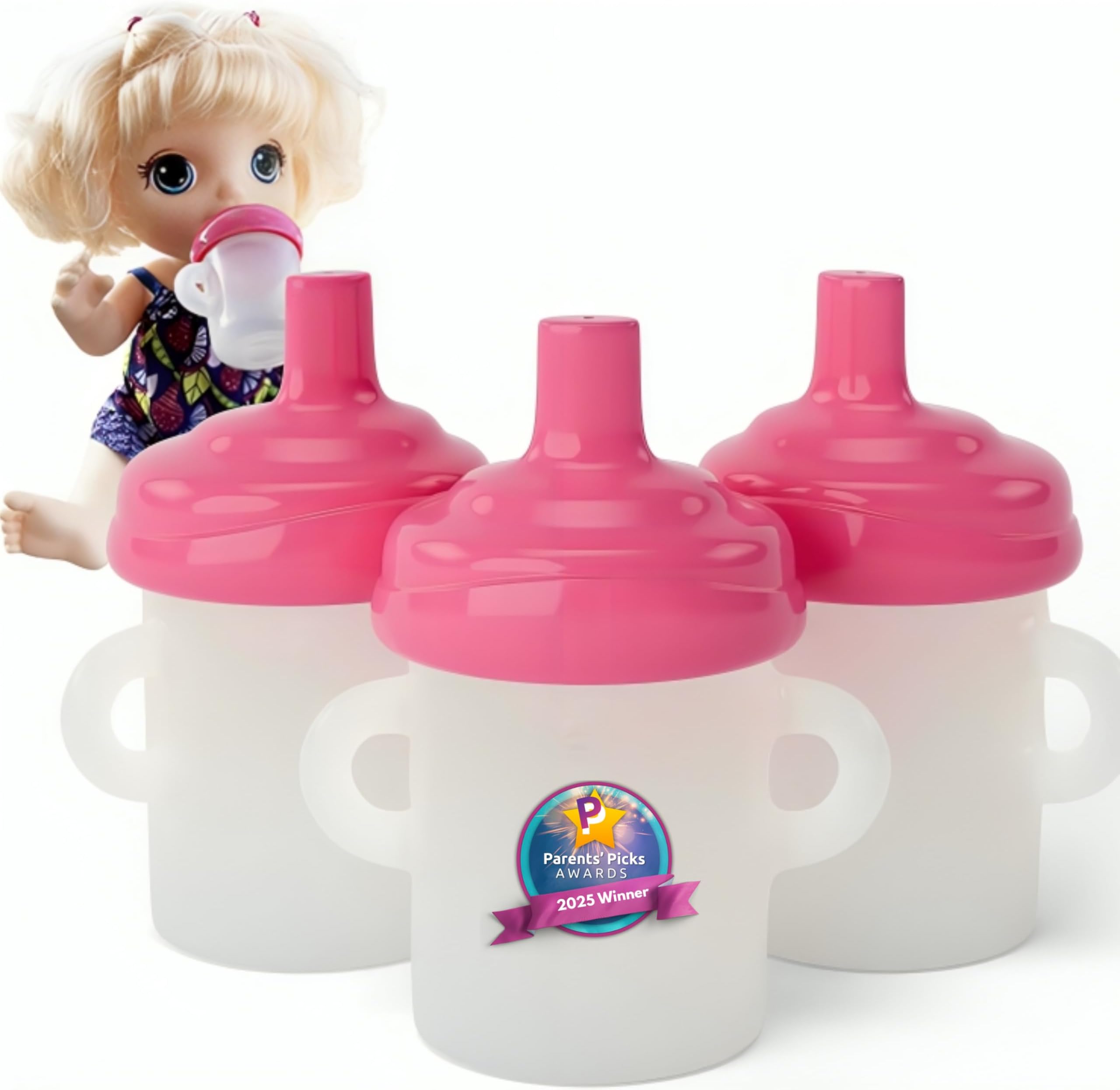 Doll Sippy Cups 3 Pack