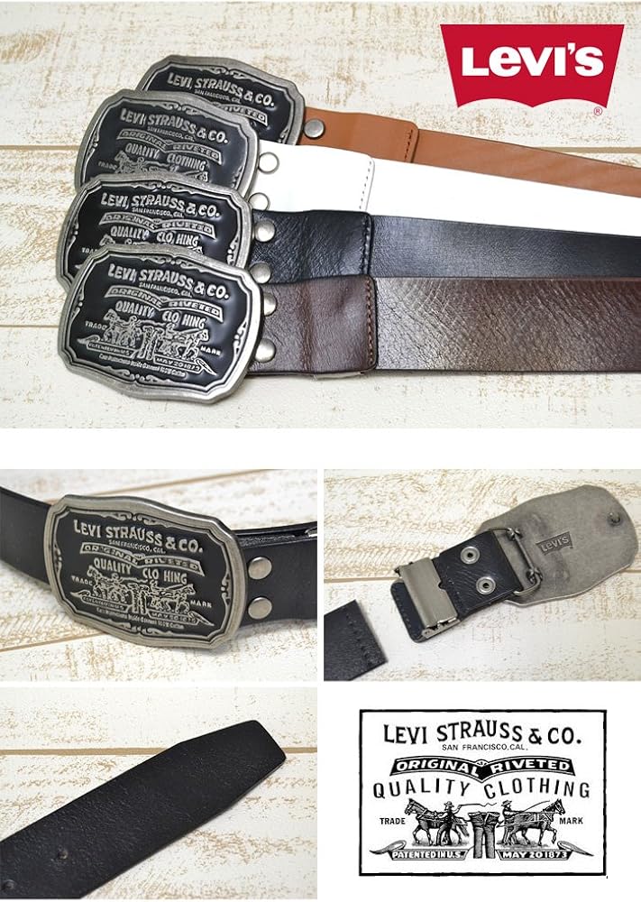 Levi Strauss & Co. ベルトバックル 楽天市場】LEVI'S リーバイス ツーホース バックル レザーベルト